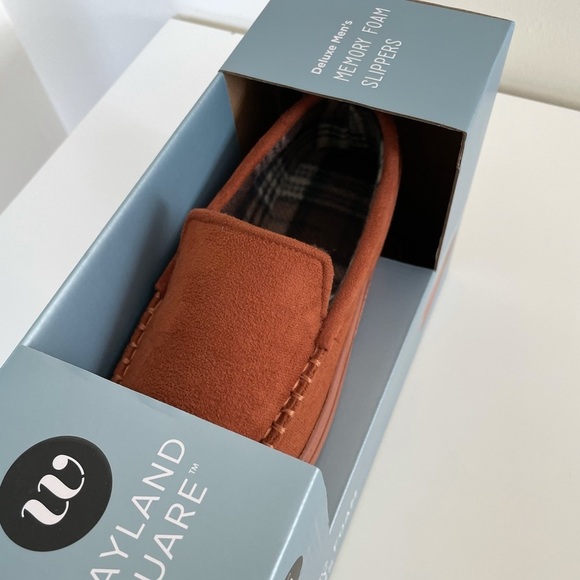 Wayland Square Deluxe Men’s Small Memory Foam Slippers Slip-on Non-Slip Sole 6-7 - Picture 5 of 14